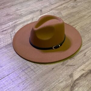 Stylish Tan Wide Brim Hat